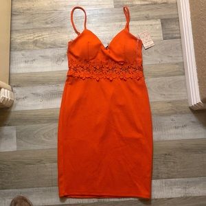 Orange dress never worn